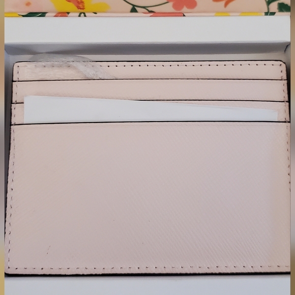 KATE SPADE NEW YORK Madison Card Holder light rose pink Leather Gift NWT, NIB - Picture 3 of 8